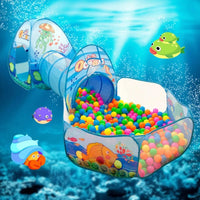 AdventureNest-Aire de Jeu 3-en-1 pour Enfants avec Piscine à Balles - Bébé Ange