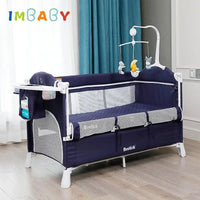 DodoNest™ – Lit Multifonction Pliable avec Berceau Intégré Lit bébé multifonction pliable Bébé Ange Bleu