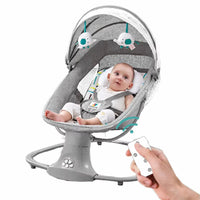 DodoZen™-Balancelle Bébé Motorisée 5 Vitesses avec Bluetooth Balancelle électrique pour bébé Bébé Ange HR001