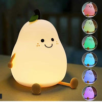 LumiBaby™-Veilleuse Poire Enfant Rechargeable - 7 Couleurs Veilleuse LED Bébé Ange 7 couleurs