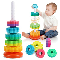 RainbowSpin™-Tour Arc-en-Ciel Rotative Montessori - Bébé Ange