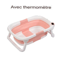 ThermoBain™-Baignoire Pliante en Silicone avec Affichage Température en Temps Réel - Bébé Ange