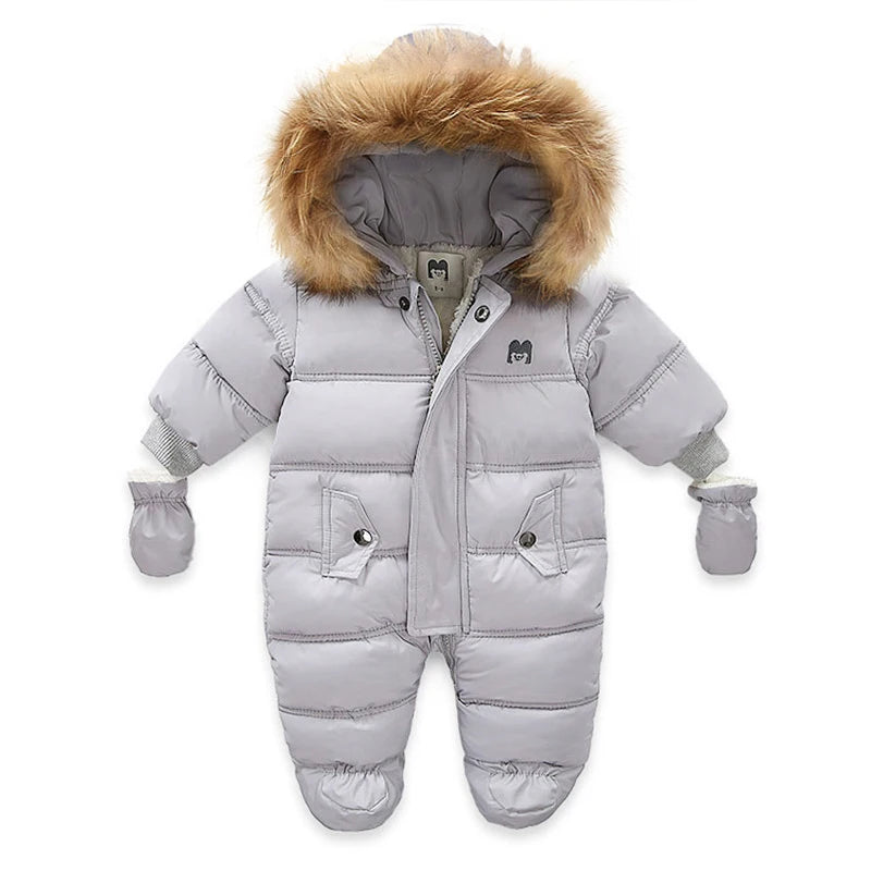 WinterSnug - Combinaison Chaude d'Hiver pour Bébé avec Capuche et Doublure Polaire (3-24 Mois) - Bébé Ange