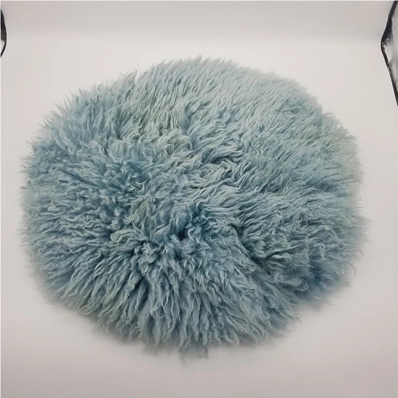 SoftNest™ - Tapis en Laine 100% pour Photographie de Bébé - Bébé Ange