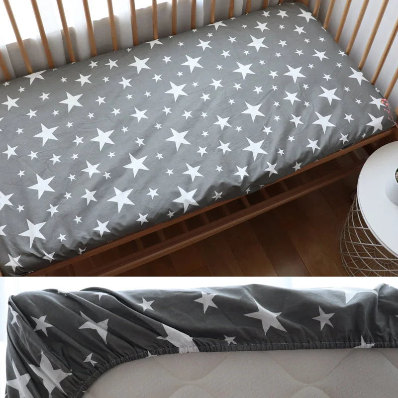 DreamNest™ - Drap Housse en Coton Doux pour Bébé, Housse de Matelas Berceau 130x70 cm - Bébé Ange