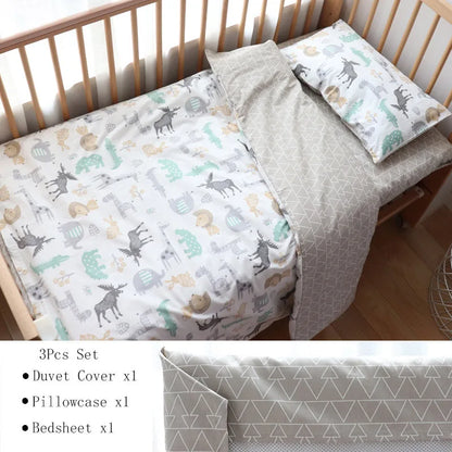 BabyNest™ - Parure de Lit en Coton pour Nouveau-né à Motif Étoile (3 Pièces) - Bébé Ange