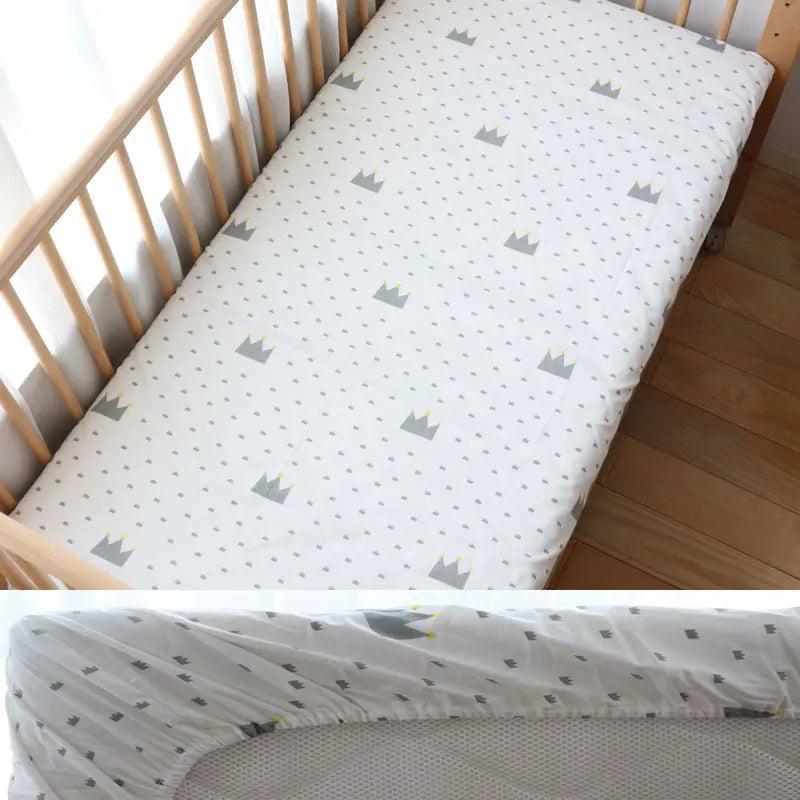 DreamNest™ - Drap Housse en Coton Doux pour Bébé, Housse de Matelas Berceau 130x70 cm - Bébé Ange