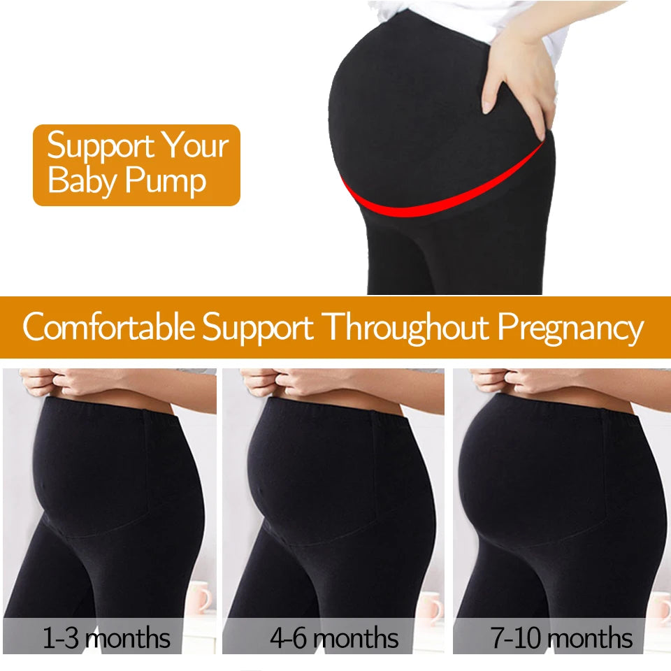 MaternComfort™ - Leggings Maternité Haute Taille avec Soutien Abdominal - Bébé Ange