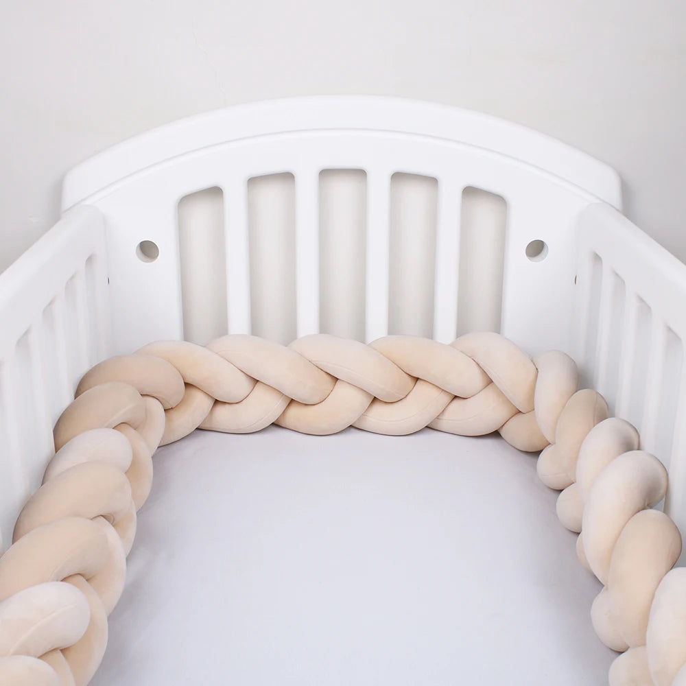 CosyNest™ - Tour de Lit Tressé pour Bébé, Protection et Décoration de Berceau - Bébé Ange