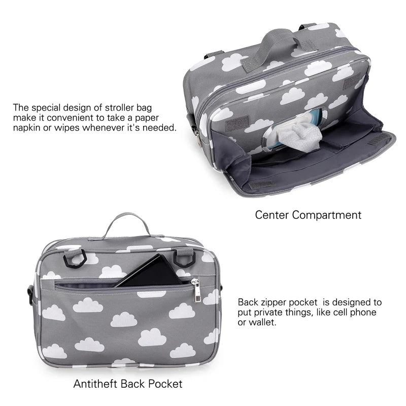 TravelTote™ - Sac de voyage multifonctionnel en polyester pour poussette de bébé - Bébé Ange