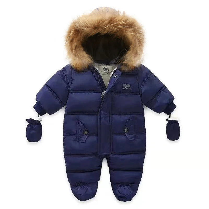 WinterSnug - Combinaison Chaude d'Hiver pour Bébé avec Capuche et Doublure Polaire (3-24 Mois) - Bébé Ange