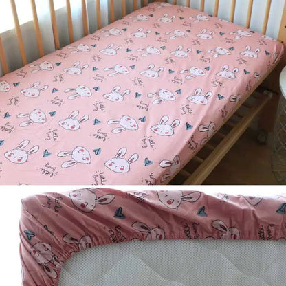 DreamNest™ - Drap Housse en Coton Doux pour Bébé, Housse de Matelas Berceau 130x70 cm - Bébé Ange