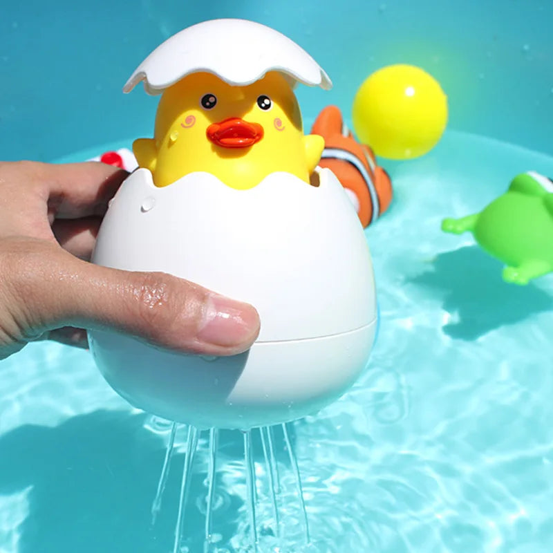 SplashyDuck - Jouet de Bain Canard et Pingouin Pulvérisateur d’Eau pour Enfants - Bébé Ange