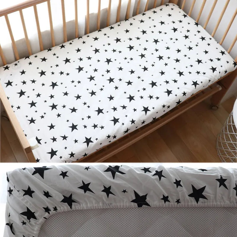 DreamNest™ - Drap Housse en Coton Doux pour Bébé, Housse de Matelas Berceau 130x70 cm - Bébé Ange