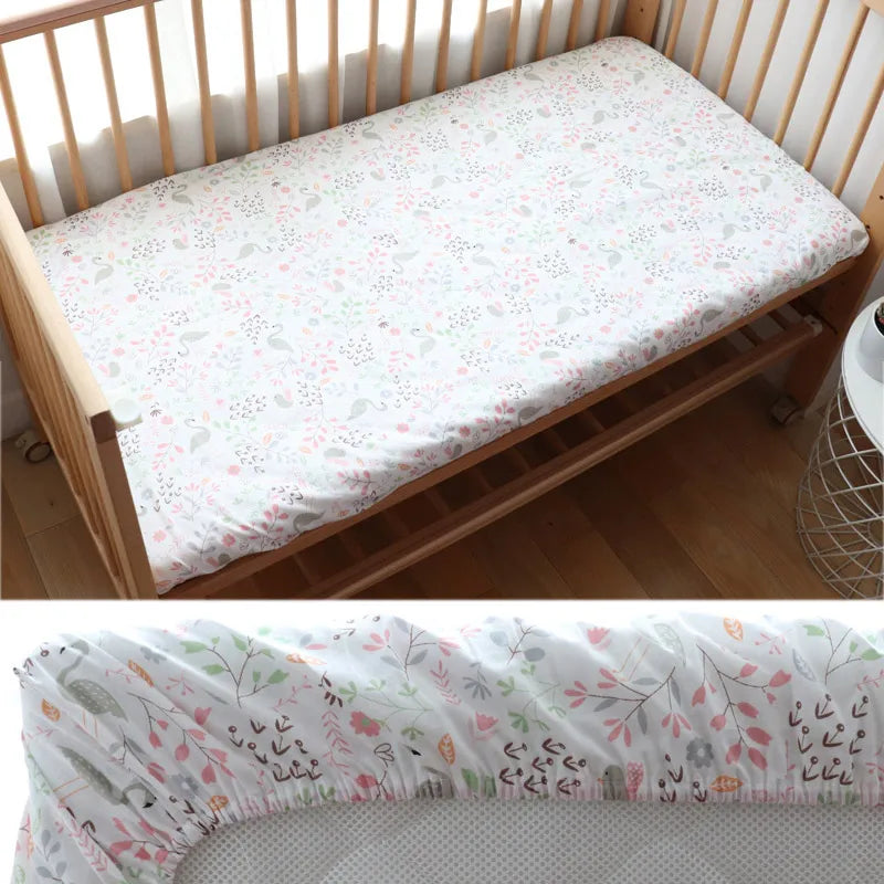 DreamNest™ - Drap Housse en Coton Doux pour Bébé, Housse de Matelas Berceau 130x70 cm - Bébé Ange