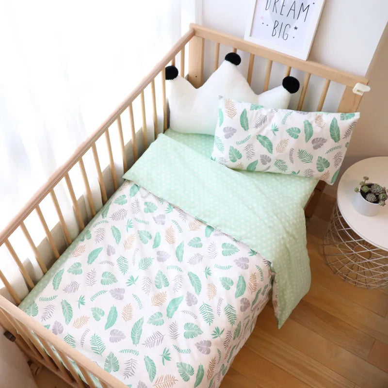 BabyNest™ - Parure de Lit en Coton pour Nouveau-né à Motif Étoile (3 Pièces) - Bébé Ange