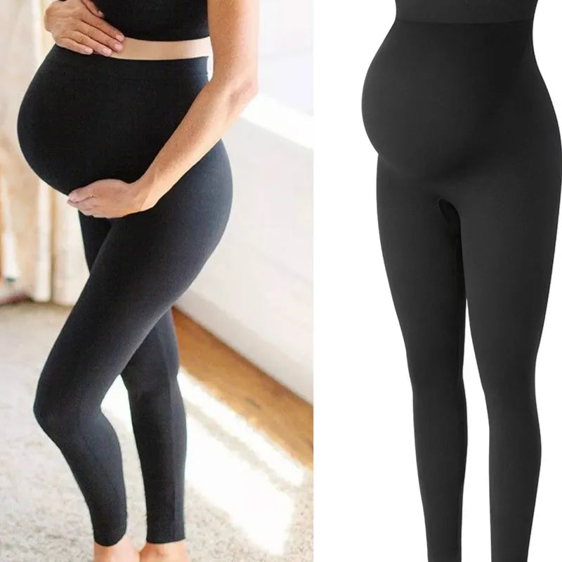 MaternComfort™ - Leggings Maternité Haute Taille avec Soutien Abdominal - Bébé Ange