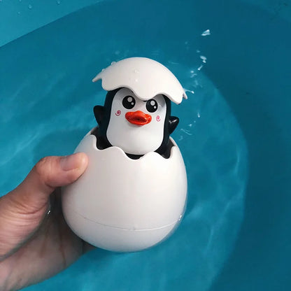 SplashyDuck - Jouet de Bain Canard et Pingouin Pulvérisateur d’Eau pour Enfants - Bébé Ange