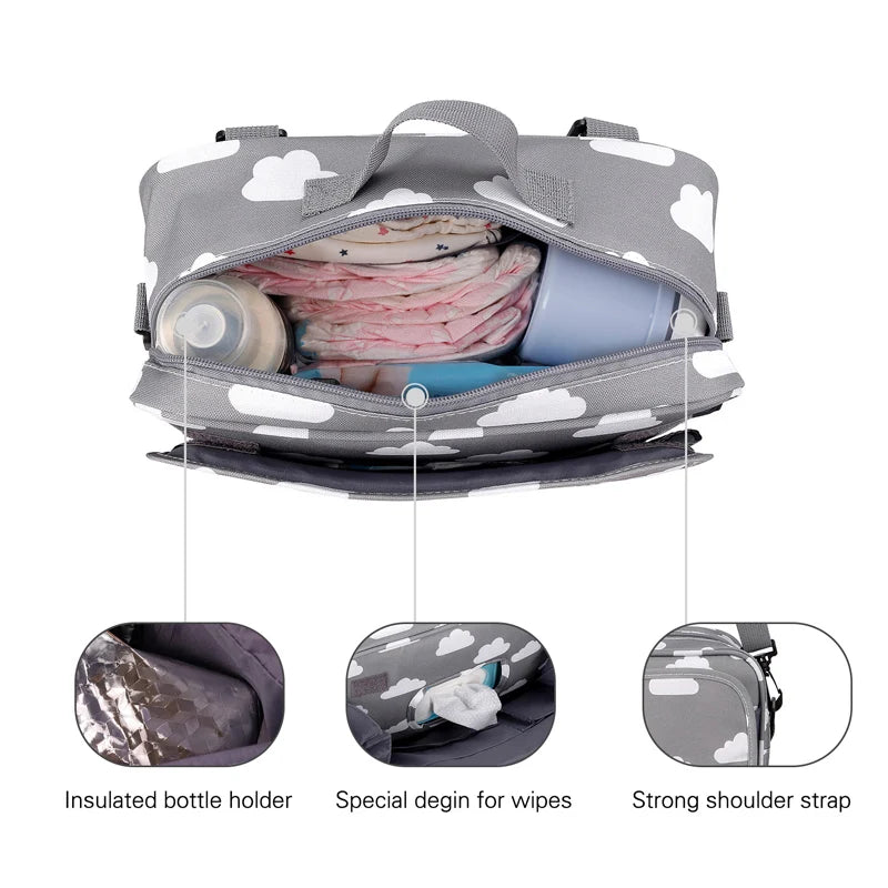 TravelTote™ - Sac de voyage multifonctionnel en polyester pour poussette de bébé - Bébé Ange