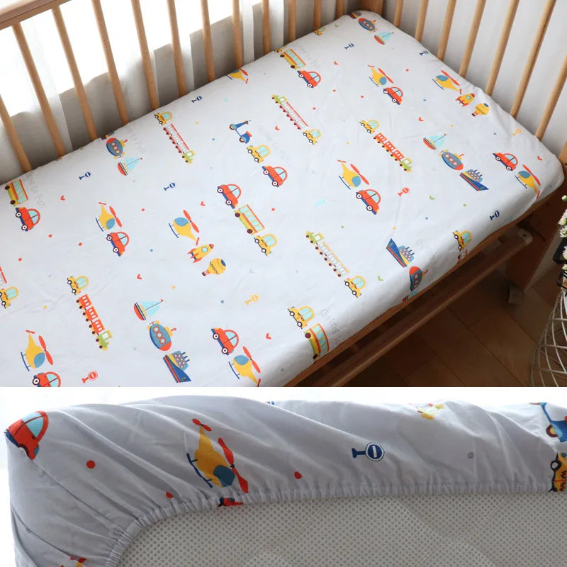 DreamNest™ - Drap Housse en Coton Doux pour Bébé, Housse de Matelas Berceau 130x70 cm - Bébé Ange