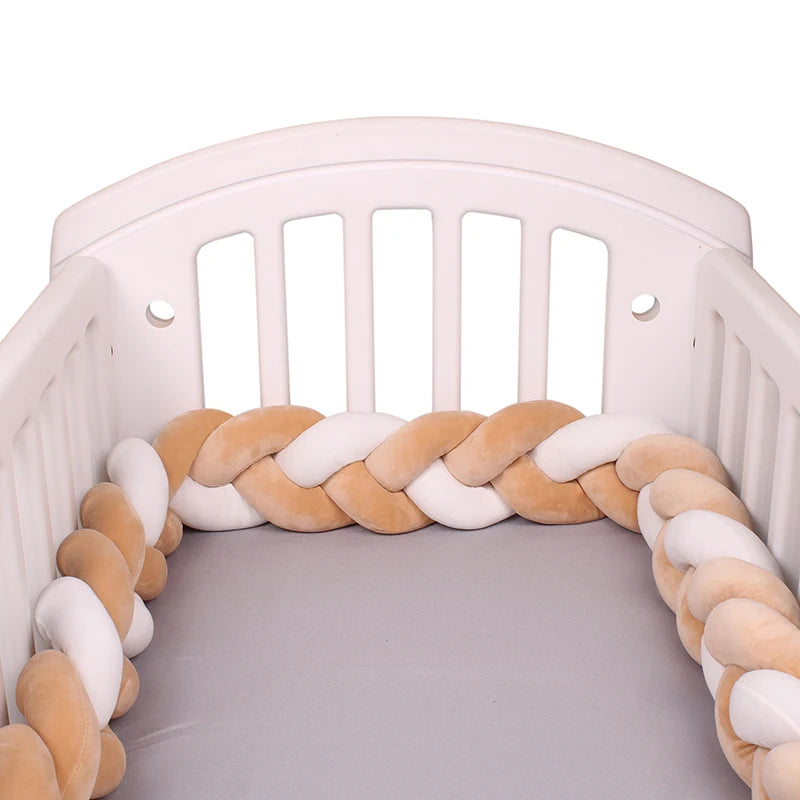 CosyNest™ - Tour de Lit Tressé pour Bébé, Protection et Décoration de Berceau - Bébé Ange