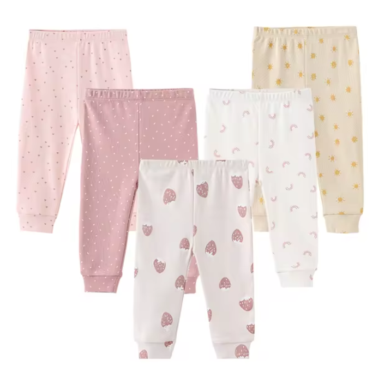 BabyComfy - Pantalon en Coton Doux pour Bébé (0 à 24 Mois)