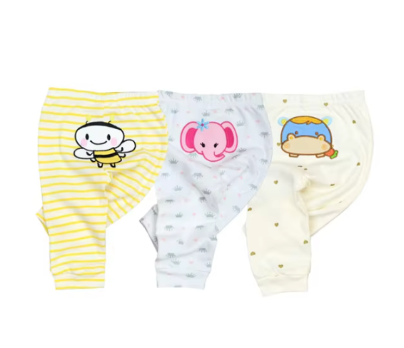 BabyComfy - Pantalon en Coton Doux pour Bébé (0 à 24 Mois)