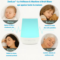ZeniLux™ Machine Bruit Blanc & Veilleuse