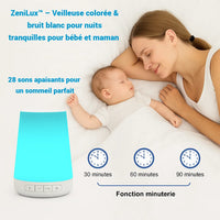 ZeniLux™ Machine Bruit Blanc & Veilleuse