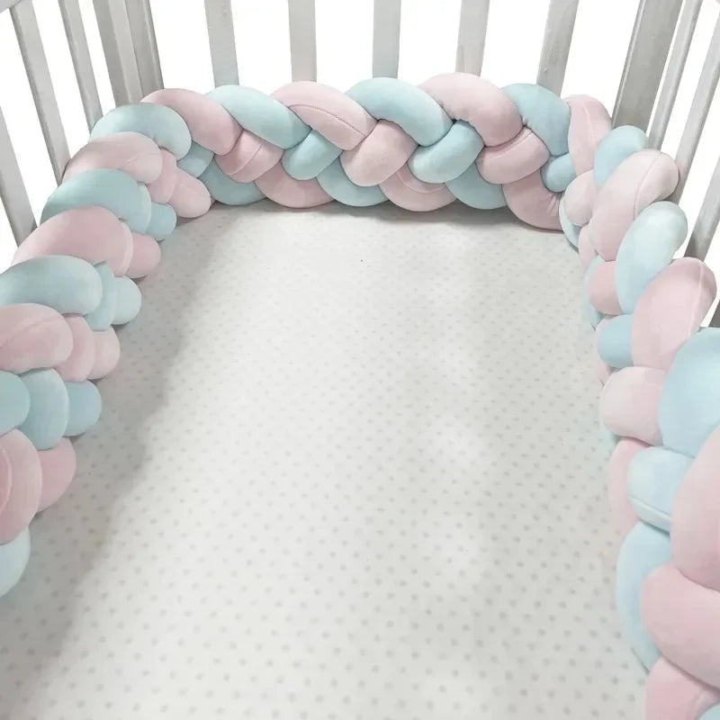 DreamNest™ - Pare-chocs de Lit en Tresse Douce pour Bébé, Protection et Décoration de Berceau - Bébé Ange