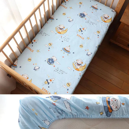 DreamNest™ - Drap Housse en Coton Doux pour Bébé, Housse de Matelas Berceau 130x70 cm - Bébé Ange