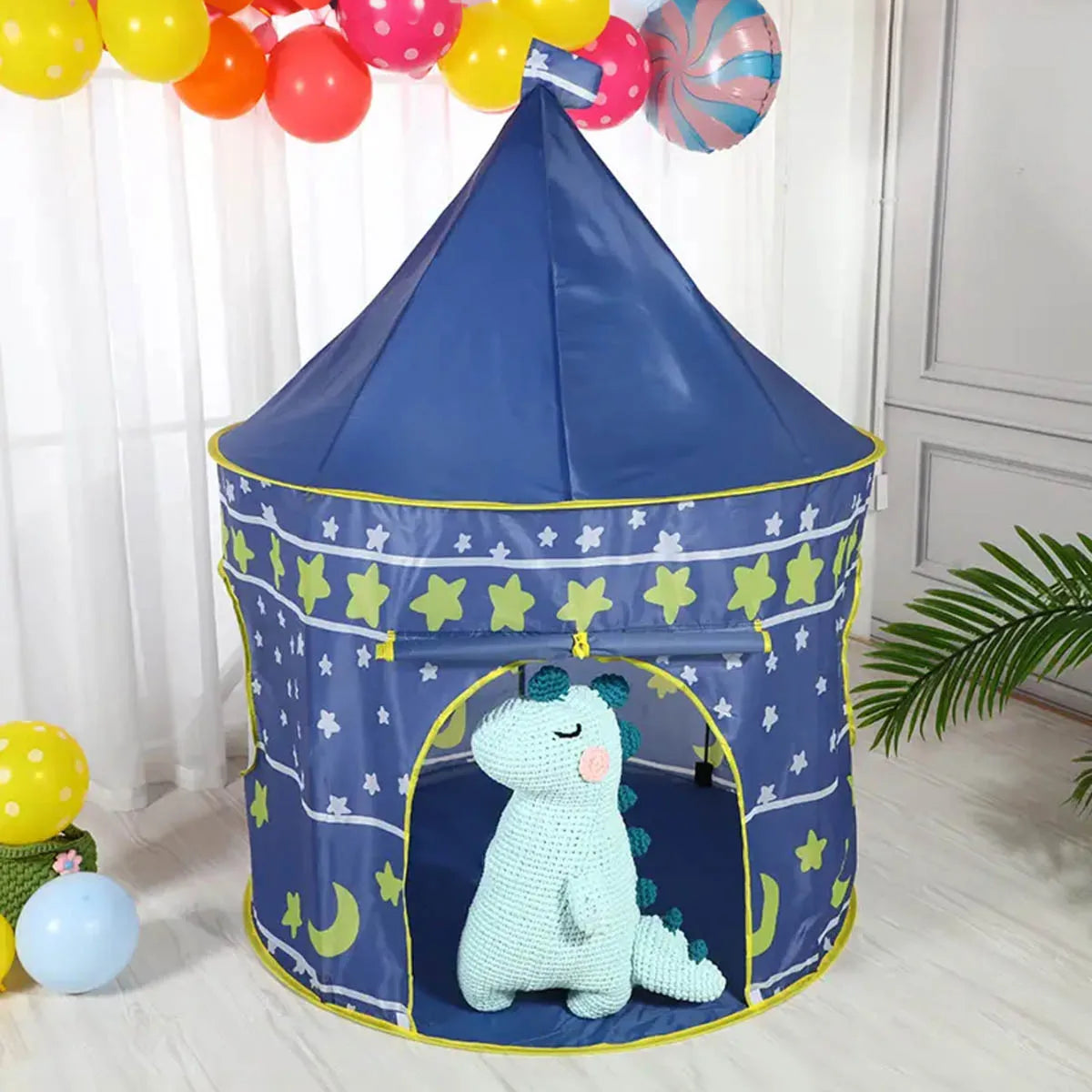 DreamCastle™ – Tente de Maison de Jeu pour Enfants, Design Ciel Nocturne - Bébé Ange