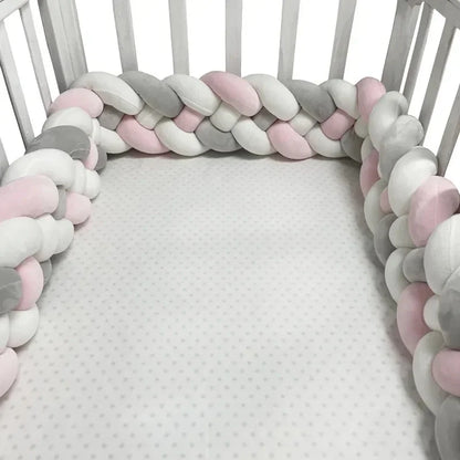 DreamNest™ - Pare-chocs de Lit en Tresse Douce pour Bébé, Protection et Décoration de Berceau - Bébé Ange