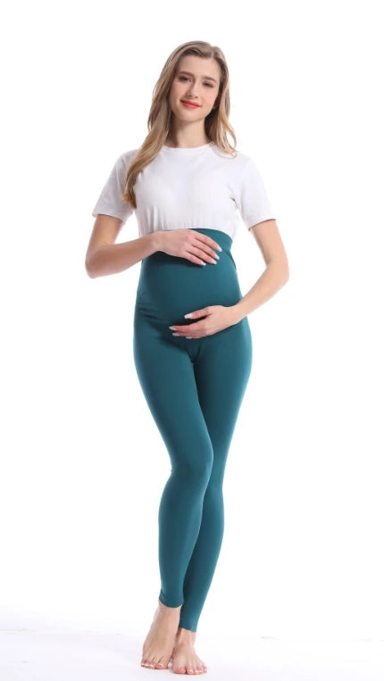 MaternComfort™ - Leggings Maternité Haute Taille avec Soutien Abdominal - Bébé Ange