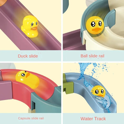 DuckSplash™ - Toboggan de Bain Empilable pour Enfants - Bébé Ange