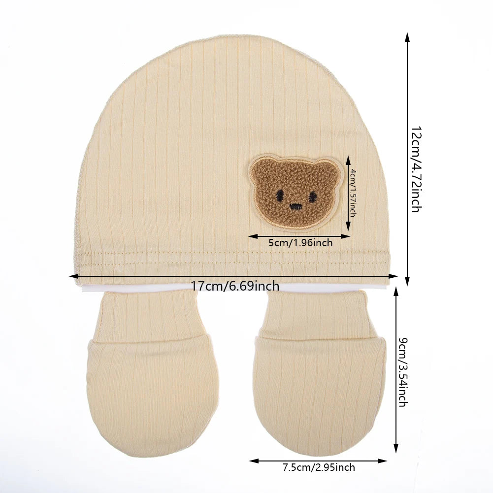 BabyCuddle™ - Ensemble 3-en-1 :Couvre-Pieds, Bonnet et Mitaines pour Nouveau-Né - Douceur et Protection Totale - Bébé Ange