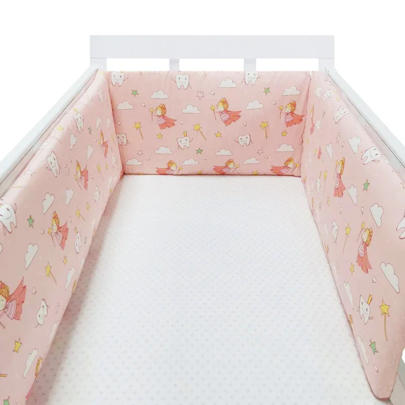 CozyNest™ - Tour de Lit en Coton Doux pour Bébé, Protection Sûre et Confortable - Bébé Ange