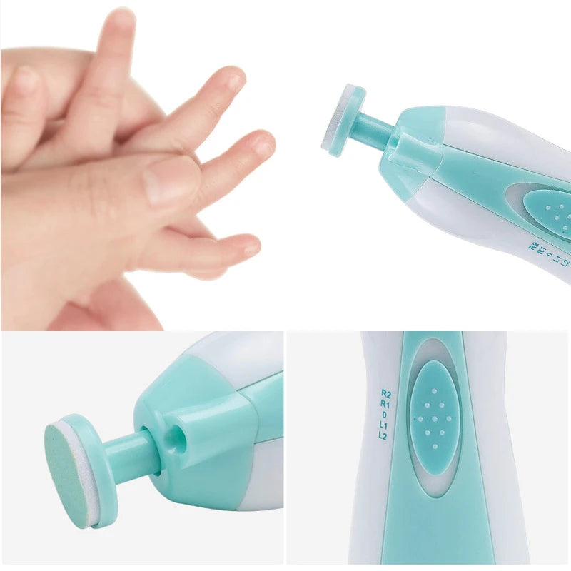 BabyTrim™ - Coupe-Ongles Électrique Multifonctionnel pour Bébé, Ensemble de Manucure Sécurisé pour Nourrissons - Bébé Ange