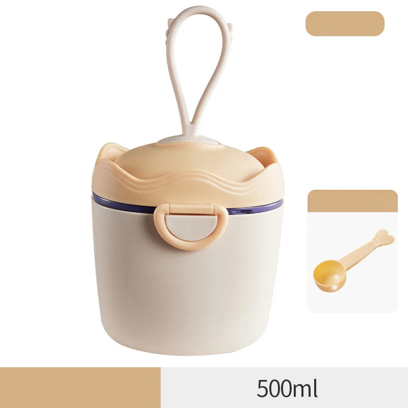 BabyFormulaGo™ - Boîte de Rangement Portable pour Lait en Poudre avec Cuillère et Poignée - Bébé Ange