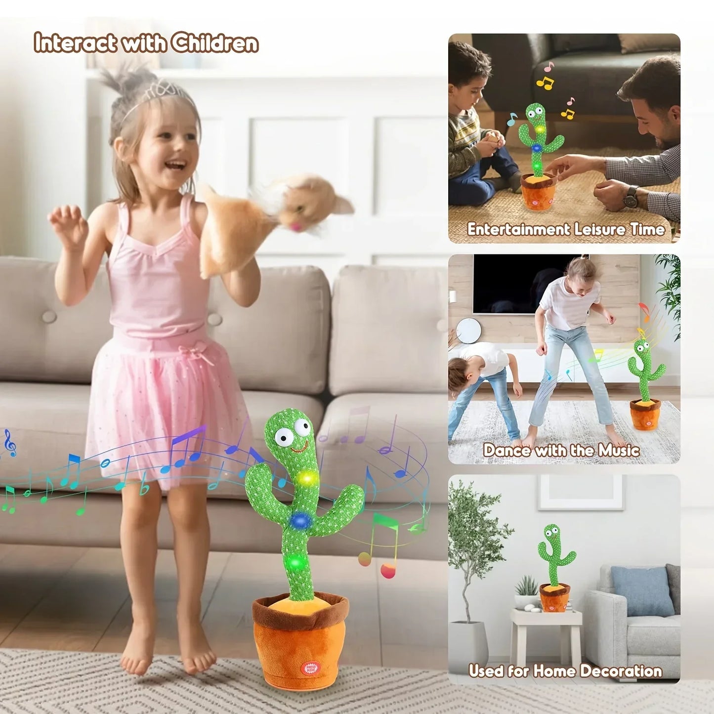 CactusGroove™ - Cactus Dansant et Parlant - Bébé Ange