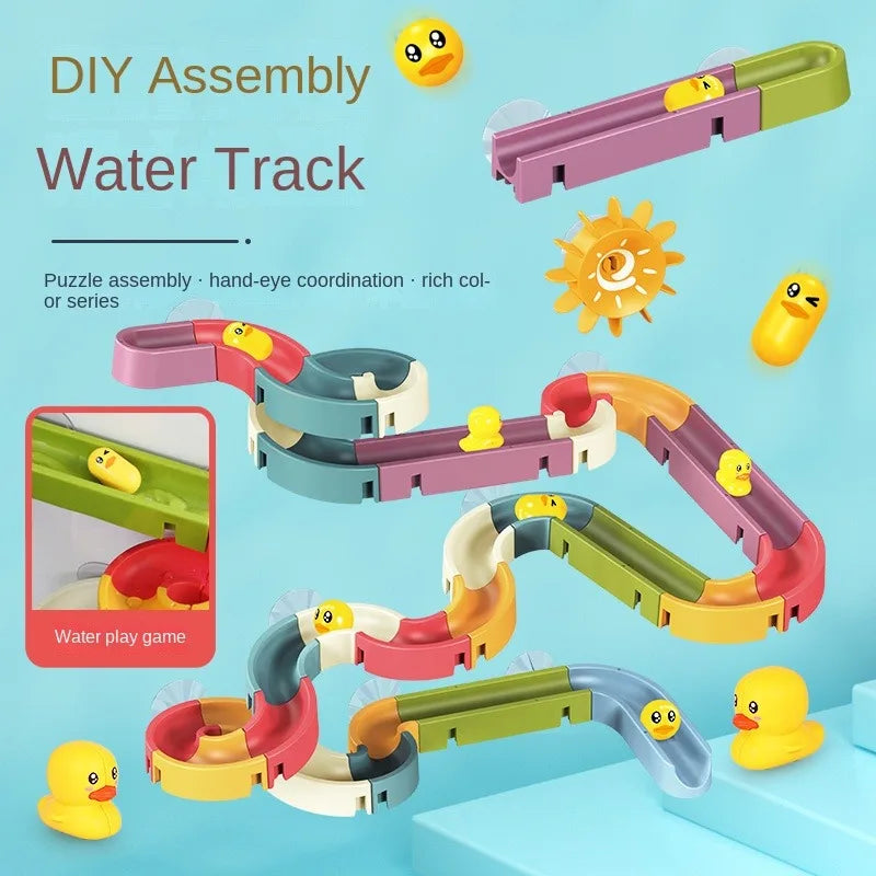 DuckSplash™ - Toboggan de Bain Empilable pour Enfants - Bébé Ange