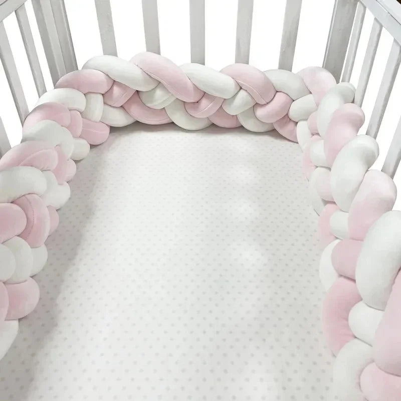 DreamNest™ - Pare-chocs de Lit en Tresse Douce pour Bébé, Protection et Décoration de Berceau - Bébé Ange