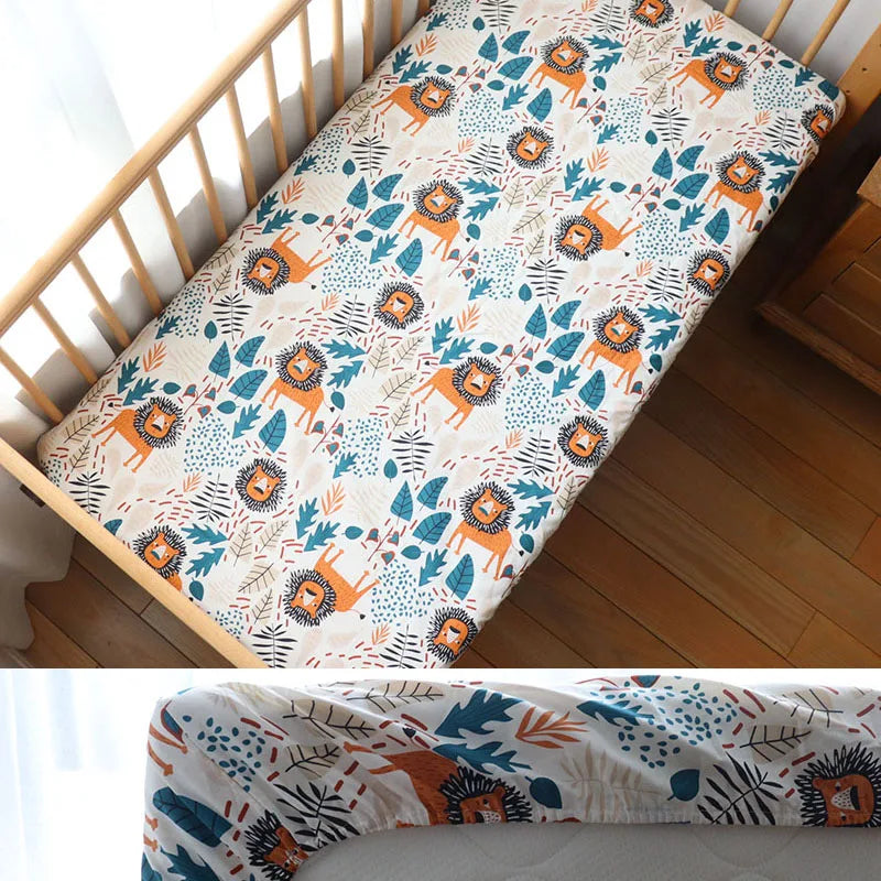 DreamNest™ - Drap Housse en Coton Doux pour Bébé, Housse de Matelas Berceau 130x70 cm - Bébé Ange