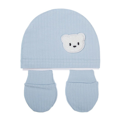 BabyCuddle™ - Ensemble 3-en-1 :Couvre-Pieds, Bonnet et Mitaines pour Nouveau-Né - Douceur et Protection Totale - Bébé Ange