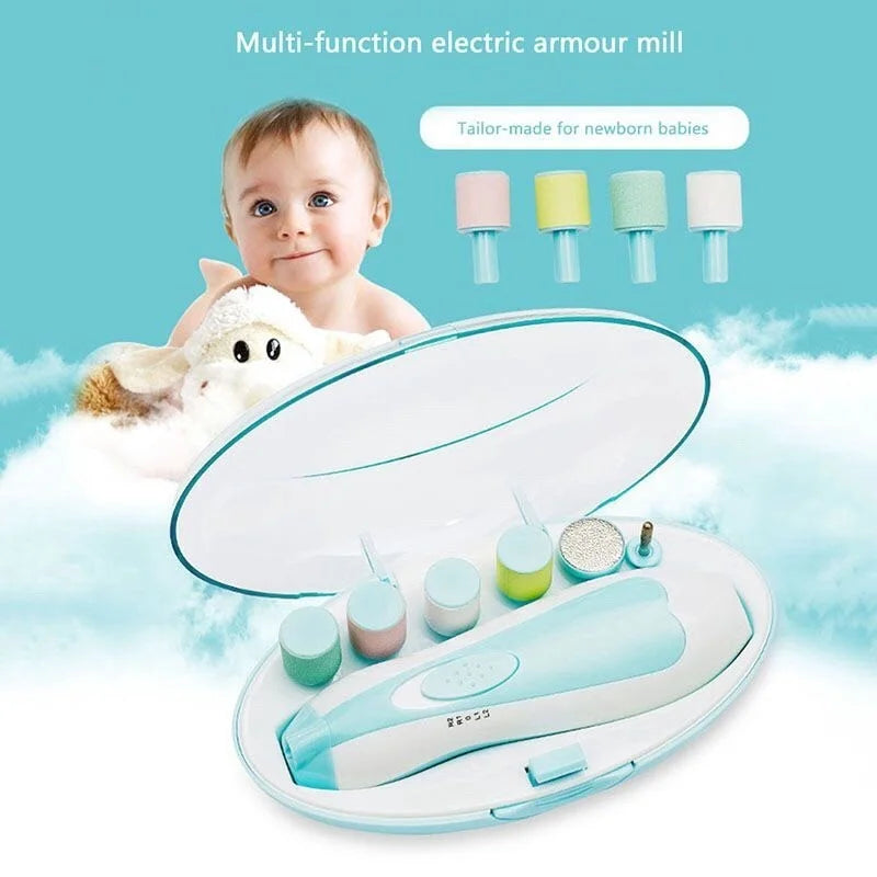 BabyTrim™ - Coupe-Ongles Électrique Multifonctionnel pour Bébé, Ensemble de Manucure Sécurisé pour Nourrissons - Bébé Ange