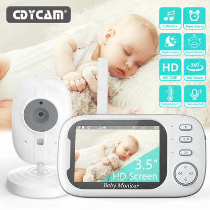 BabyGuard™ - Moniteur vidéo sans fil pour bébé avec caméra de sécurité, vision nocturne et audio bidirectionnel - Bébé Ange