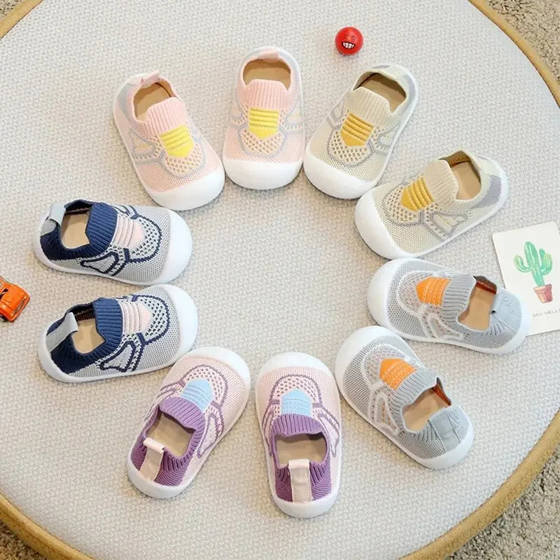 BabyStride™ - Chaussures de Marche Antidérapantes à Semelle Souple pour Bébé - Bébé Ange