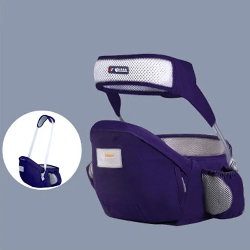 BabyHug Pro - Porte-Bébé Ergonomique avec Siège de Hanche et Coussin Confortable - Bébé Ange