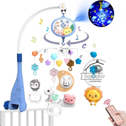 LumiMobile - Mobile Musical pour Bébé avec Lumières, Projection et Télécommande - Bébé Ange