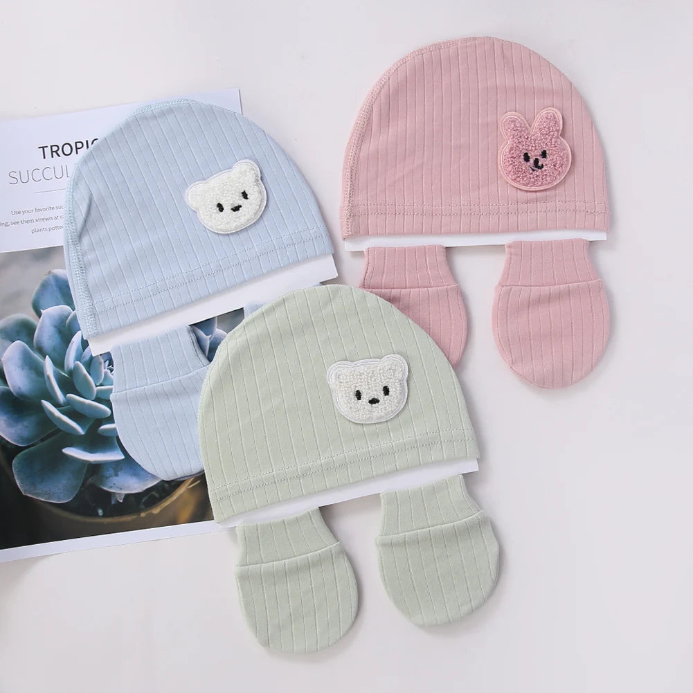 BabyCuddle™ - Ensemble 3-en-1 :Couvre-Pieds, Bonnet et Mitaines pour Nouveau-Né - Douceur et Protection Totale - Bébé Ange